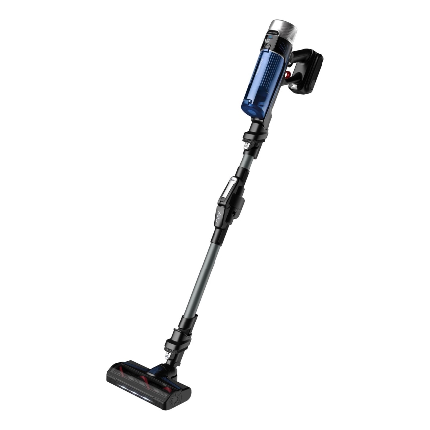 Rowenta - Tyčový vysávač s mopom X-FORCE FLEX ANIMAL AQUA AUTO 4v1 250W/25,2V 2500 mAh čierna/modrá