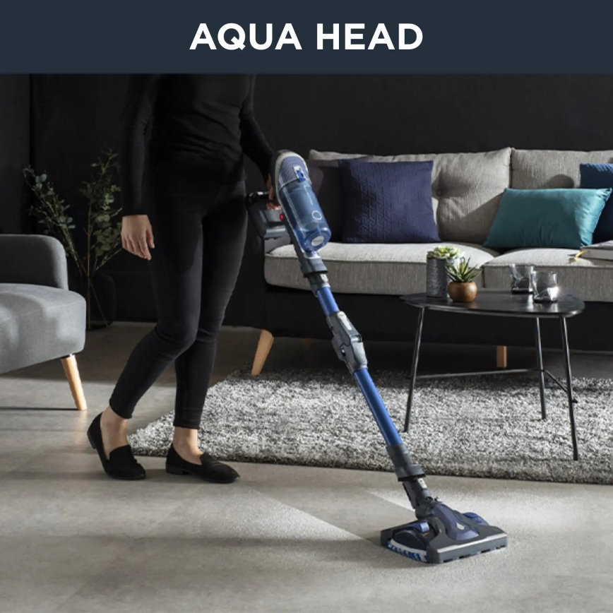 Rowenta - Tyčový vysávač X-FORCE FLEX 8,60 ANIMAL AQUA 4V1 185W/22V modrá