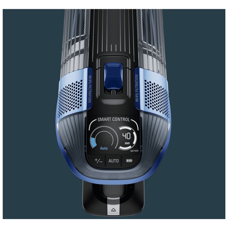 Rowenta - Tyčový vysávač s mopom X-FORCE FLEX ANIMAL AQUA AUTO 3v1 480W/32,4V 2500 mAh modrá