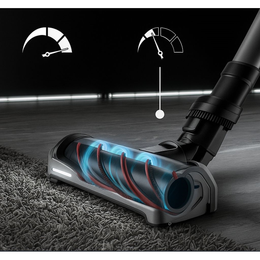 Rowenta - Tyčový vysávač s mopom X-FORCE FLEX ANIMAL AQUA AUTO 3v1 480W/32,4V 2500 mAh modrá