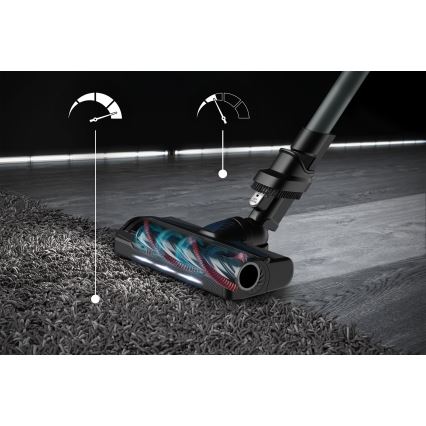 Rowenta - Tyčový vysávač s mopom X-FORCE FLEX ANIMAL AQUA AUTO 4v1 250W/25,2V 2500 mAh čierna/modrá