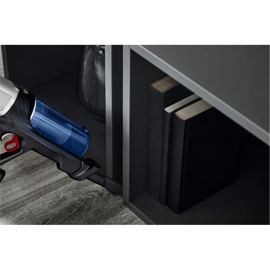 Rowenta - Tyčový vysávač s mopom X-FORCE FLEX ANIMAL AQUA AUTO 4v1 250W/25,2V 2500 mAh čierna/modrá