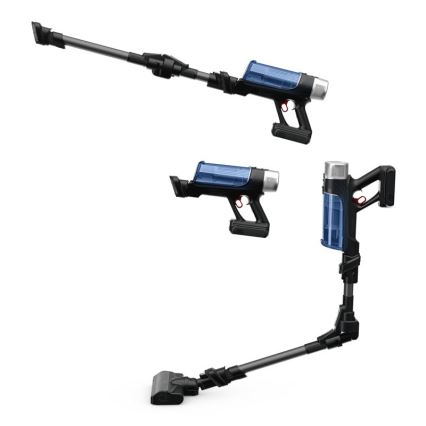 Rowenta - Tyčový vysávač s mopom X-FORCE FLEX ANIMAL AQUA AUTO 4v1 250W/25,2V 2500 mAh čierna/modrá