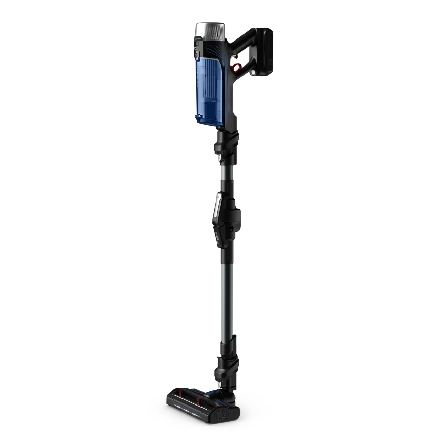 Rowenta - Tyčový vysávač s mopom X-FORCE FLEX ANIMAL AQUA AUTO 4v1 250W/25,2V 2500 mAh čierna/modrá
