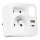 Rozbočovač s 2 zásuvkami + USB‑C + USB‑A s LED osvetlením LED 0,5 W 230 V 3000 K