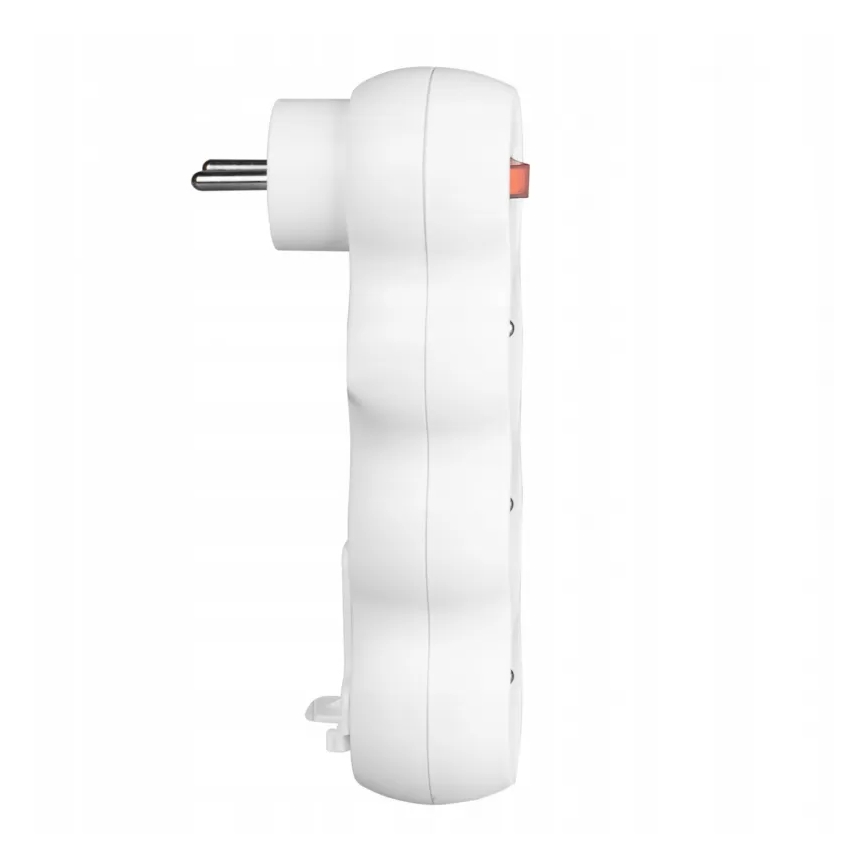 Rozbočovač zásuviek s vypínačom, 3 zásuvky