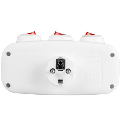 Rozbočovacia zásuvka s vypínačmi 3Z