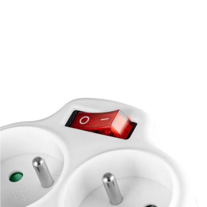 Rozbočovacia zásuvka s vypínačom 2× zásuvky + USB-C + USB-A