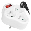 Rozbočovacia zásuvka s vypínačom 3Z