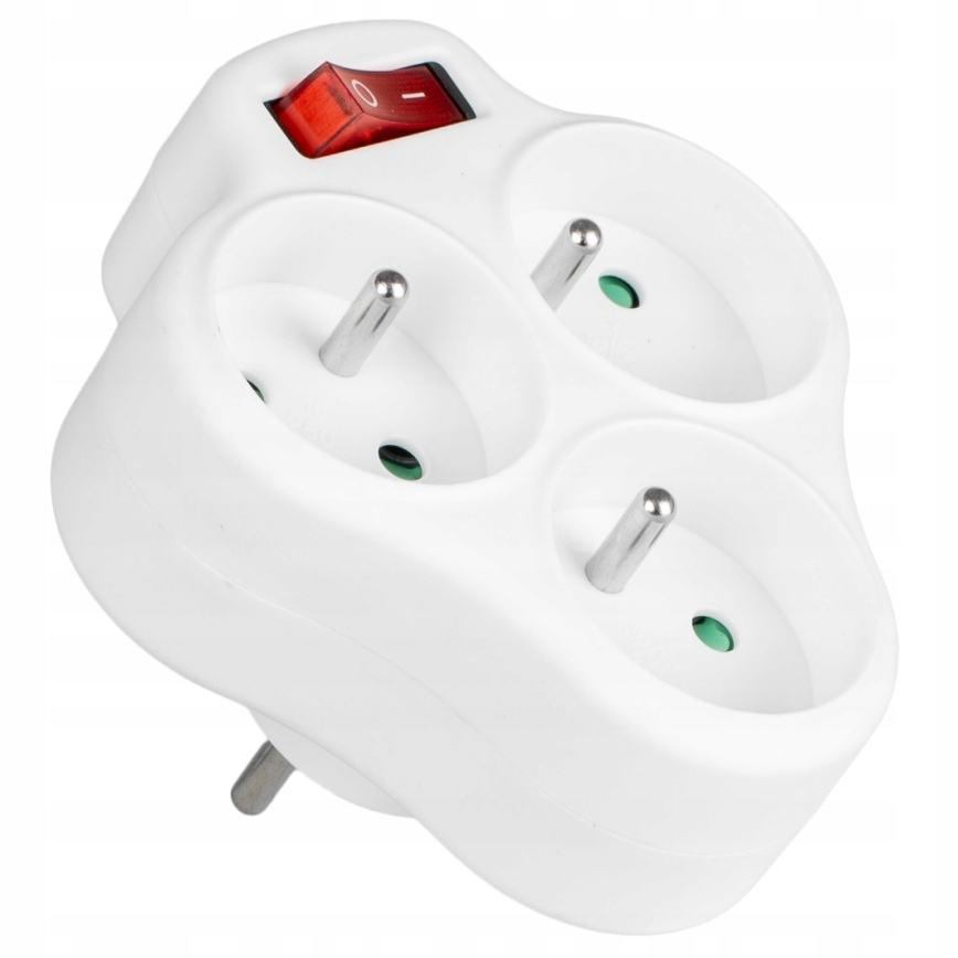 Rozbočovacia zásuvka s vypínačom 3Z