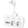 Rozbočovacia zásuvka s vypínačom LINEA 2x230V + 4xUSB A/C SCHUKO biela