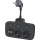Rozbočovacia zásuvka s vypínačom LINEA 2x230V + 4xUSB A/C SCHUKO čierna