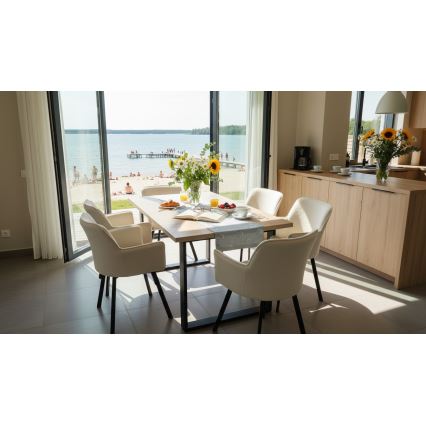 Rozkladací jedálenský stôl COLIN dub sonoma