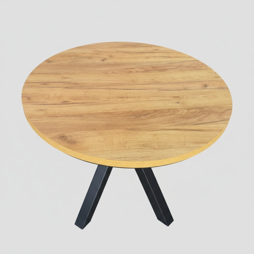 Rozkladací jedálenský stôl CONVI 100/140x73 cm dub craft/čierna