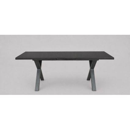 Rozkladací jedálenský stôl DOMO 150/190x80 cm čierny