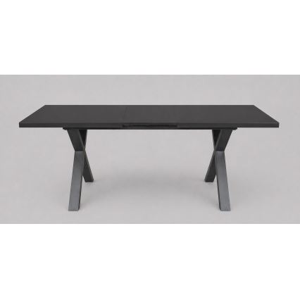 Rozkladací jedálenský stôl DOMO 150/190x80 cm čierny