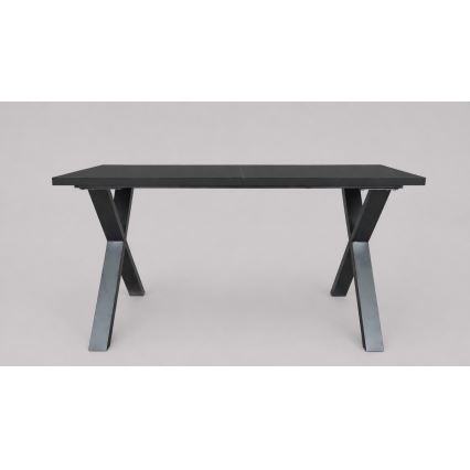 Rozkladací jedálenský stôl DOMO 150/190x80 cm čierny