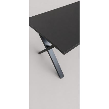 Rozkladací jedálenský stôl DOMO 150/190x80 cm čierny
