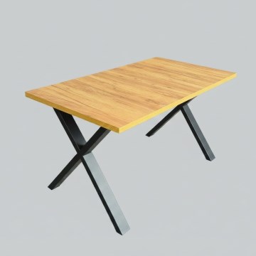 Rozkladací jedálenský stôl DOMO 150/190x80 cm dub craft/čierna