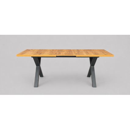 Rozkladací jedálenský stôl DOMO 150/190x80 cm dub craft/čierna