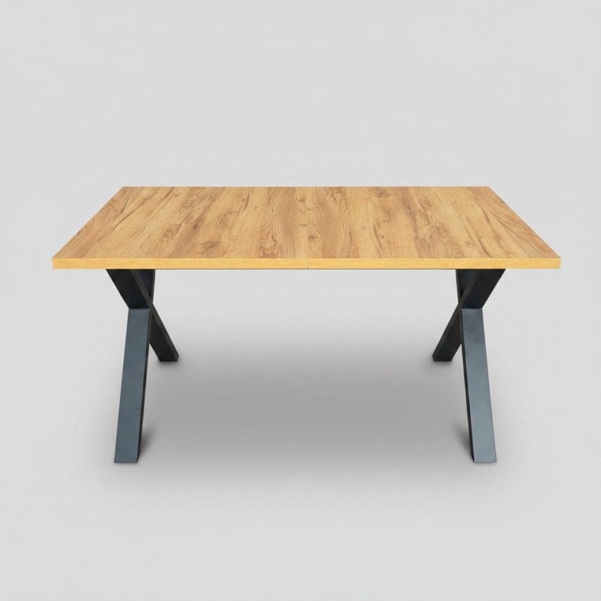 Rozkladací jedálenský stôl DOMO 150/190x80 cm dub craft/čierna