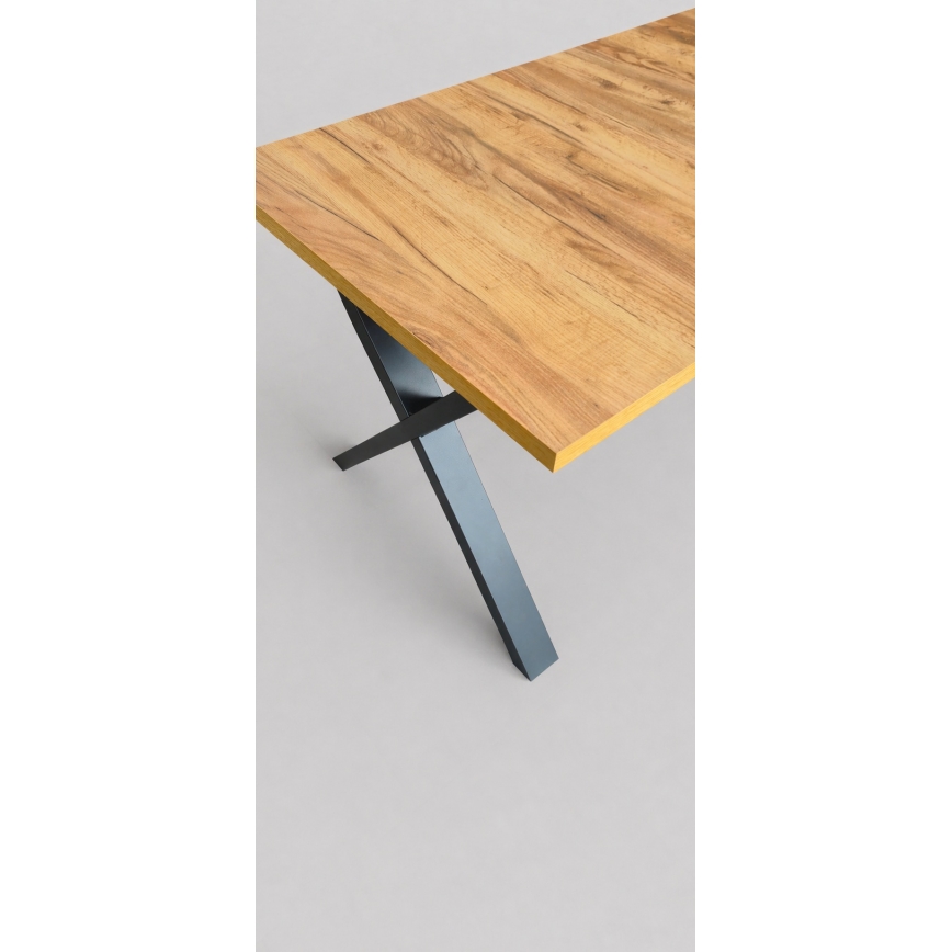 Rozkladací jedálenský stôl DOMO 150/190x80 cm dub craft/čierna
