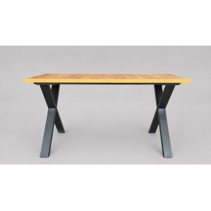 Rozkladací jedálenský stôl DOMO 150/190x80 cm dub craft/čierna