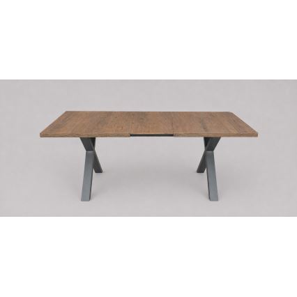 Rozkladací jedálenský stôl DOMO 150/190x80 cm dub lefkas/čierna