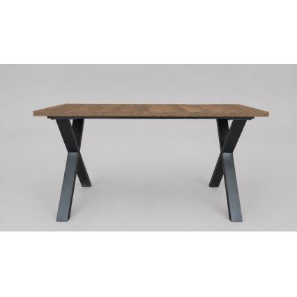 Rozkladací jedálenský stôl DOMO 150/190x80 cm dub lefkas/čierna