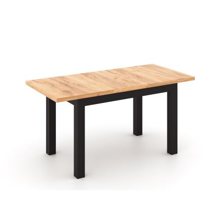 Rozkladací jedálenský stôl DOO 120/160x75 cm dub craft/čierna