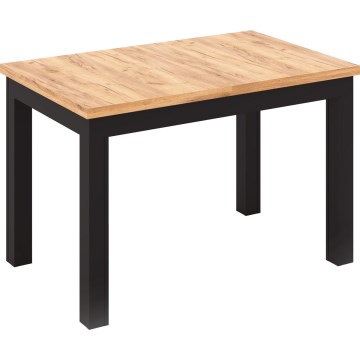 Rozkladací jedálenský stôl DOO dub artisan/čierna