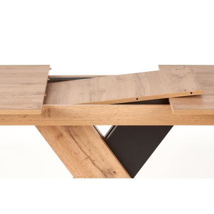 Rozkladací jedálenský stôl DROM 130/175x85 cm dub wotan/čierna
