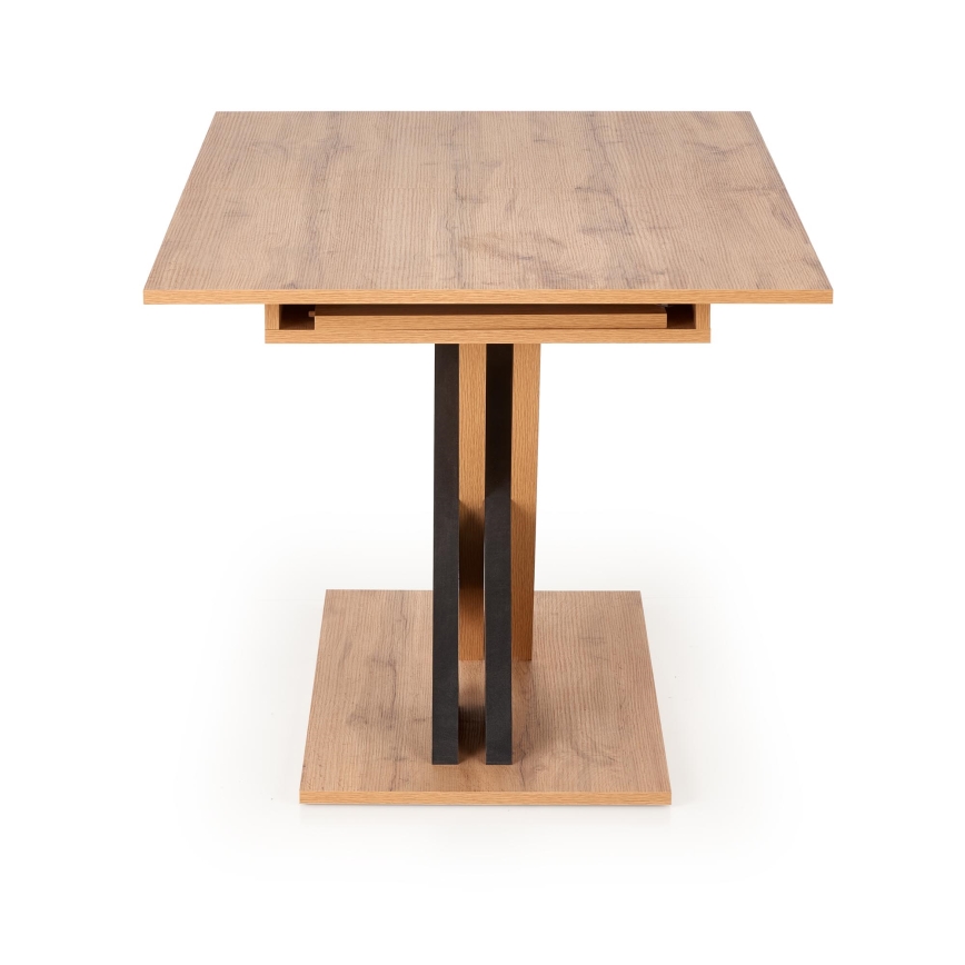 Rozkladací jedálenský stôl DROM 130/175x85 cm dub wotan/čierna