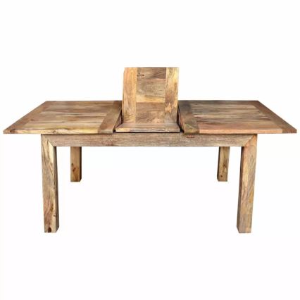 Rozkladací jedálenský stôl HINA 180x90 cm masív/mangovník