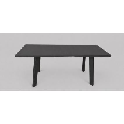Rozkladací jedálenský stôl KERNO 150/190x80 cm čierny