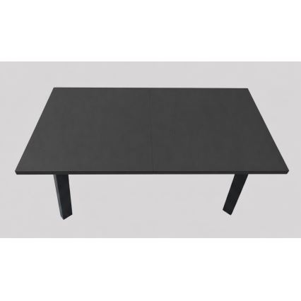 Rozkladací jedálenský stôl KERNO 150/190x80 cm čierny