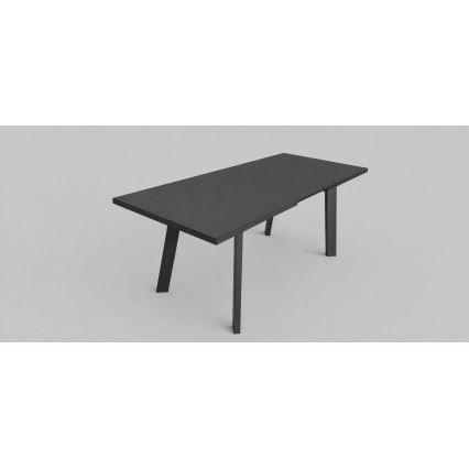Rozkladací jedálenský stôl KERNO 150/190x80 cm čierny