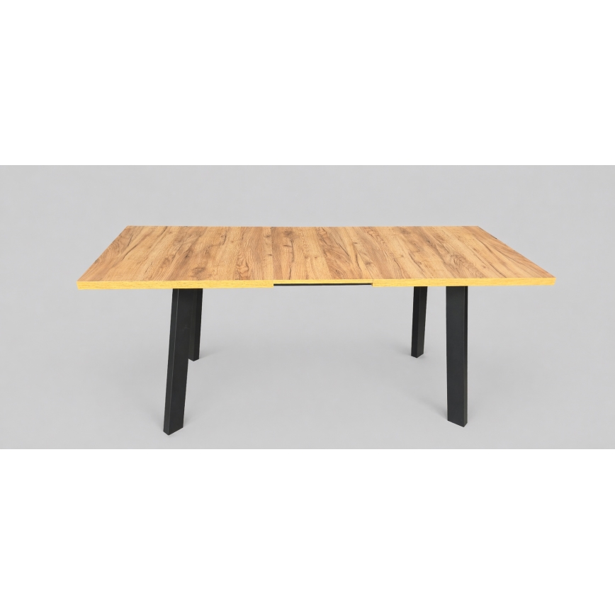 Rozkladací jedálenský stôl KERNO 150/190x80 cm dub craft/čierna