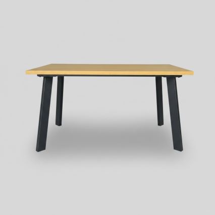 Rozkladací jedálenský stôl KERNO 150/190x80 cm dub craft/čierna