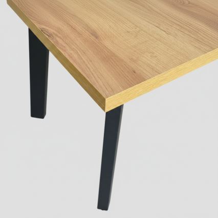 Rozkladací jedálenský stôl KERNO 150/190x80 cm dub craft/čierna
