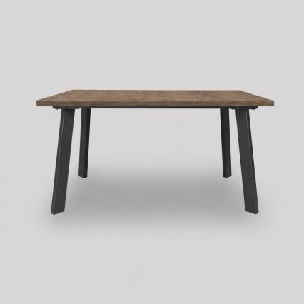Rozkladací jedálenský stôl KERNO 150/190x80 cm dub Lefkas/čierna