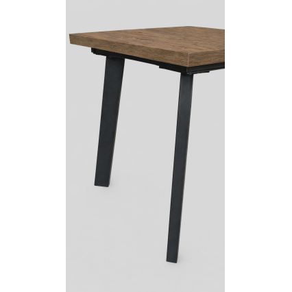 Rozkladací jedálenský stôl KERNO 150/190x80 cm dub Lefkas/čierna