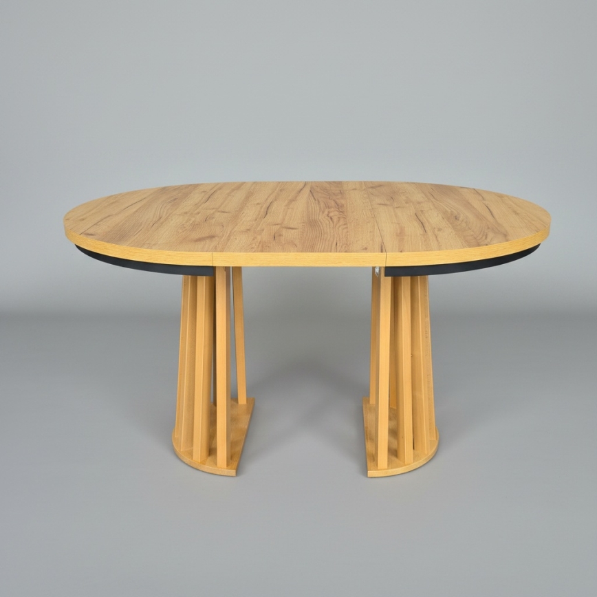 Rozkladací jedálenský stôl NEXUS 100/140x77 cm dub craft/čierna