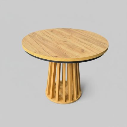 Rozkladací jedálenský stôl NEXUS 100/140x77 cm dub craft/čierna