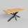 Rozkladací jedálenský stôl SAMLE 150/190x80 cm dub craft/čierna