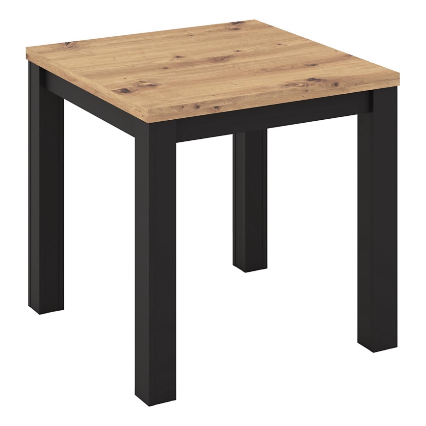 Rozkladací jedálenský stôl ZARO dub artisan/čierna