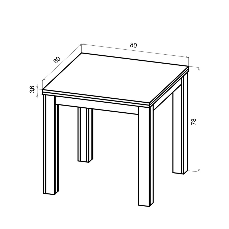 Rozkladací jedálenský stôl ZARO dub artisan/čierny