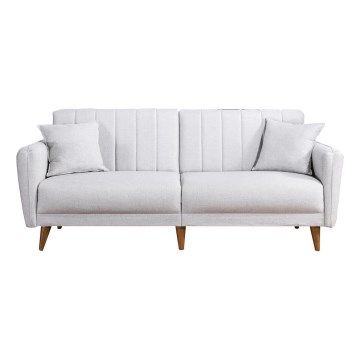 Rozkladacia dvojmiestná pohovka KITO krémová