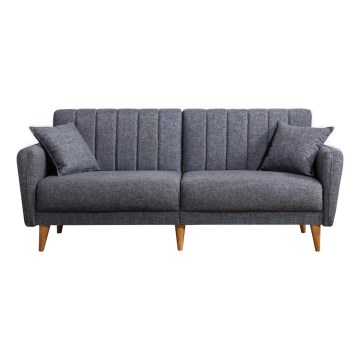 Rozkladacia dvojmiestná pohovka KITO tmavošedá