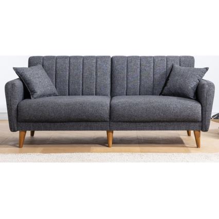 Rozkladacia dvojmiestná pohovka KITO tmavošedá